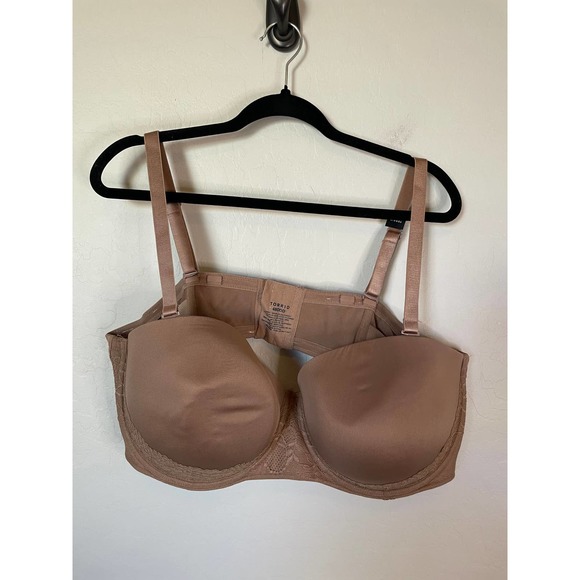 NEW Torrid | Light Brown Lace Push-Up Multi-Way Bra Size 48DDD - Picture 1 of 8